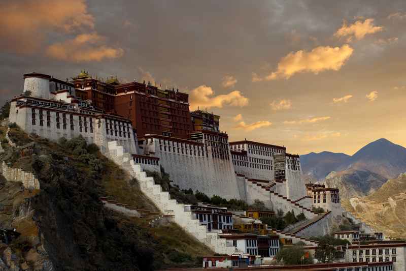 Potala Palace on hilltop in Lhasa Tibet